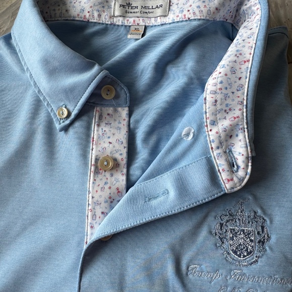 Men’s golf shirt by Peter Millar, XL - Picture 2 of 3